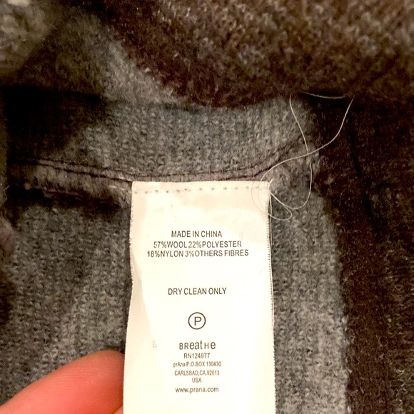 (S) Prana Caitlyn Tunic Sweater, Espresso, Wool Blend - Picture 12 of 13